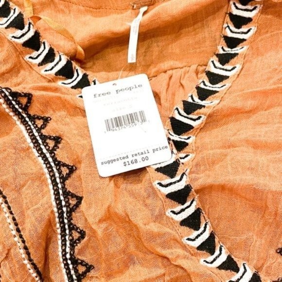 FREE PEOPLE Saffron Embroidered Tunic / Dress NWT - SIze Small - Picture 3 of 4